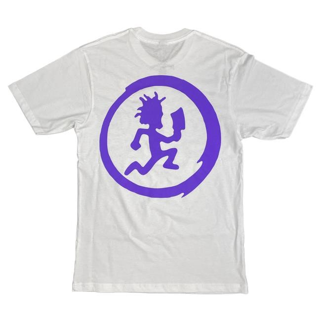 Official Icp Merch Store Insane Clown Posse Stack Logo Shirt In White