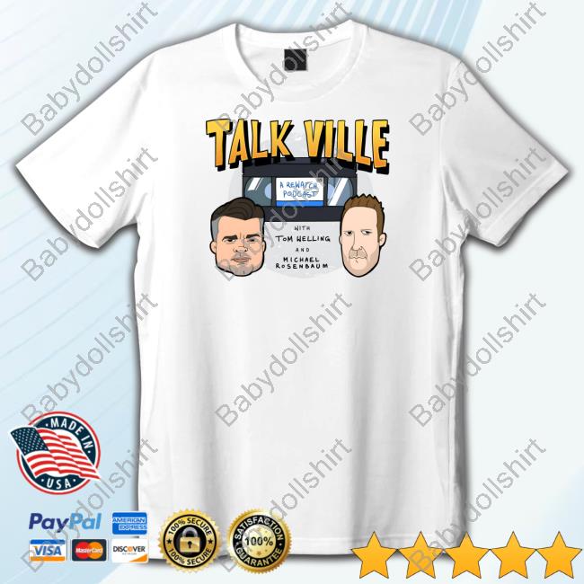 Official Talk Ville Podcast Shop Full Color Logo Tee Shirt
