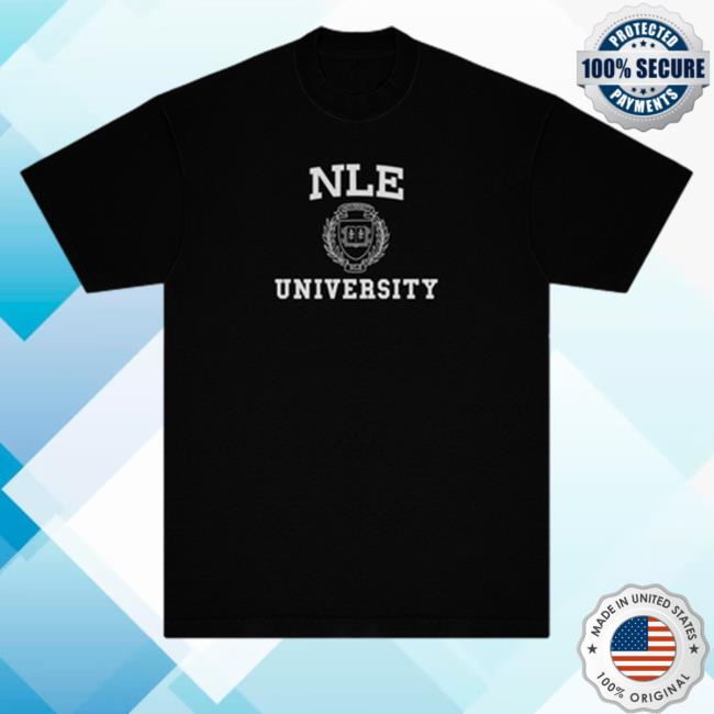 Official Nle Choppa Merch Nle University Black Shirt Nlechoppa