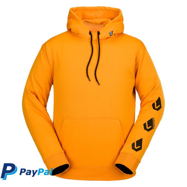 Official Volcom Stone Clothing Shop Store Core Hydro Pullover Hoodie Gold