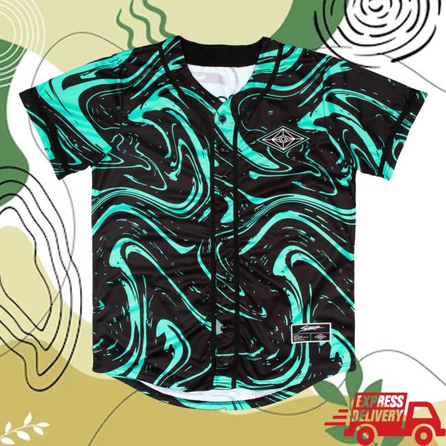 Official Slander Merch Spaceman Jersey - Mint/Black Marble
