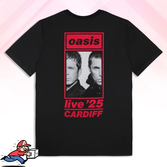 Official Oasis Live '25 Cardiff Event 5th July Shirt Black