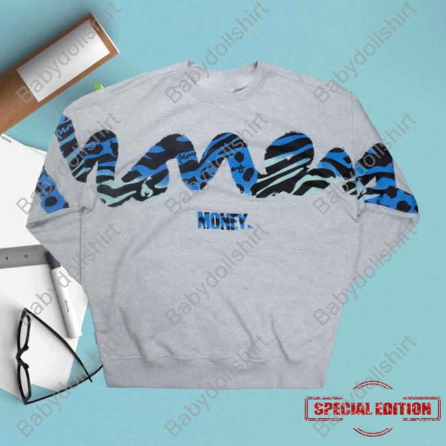 Official Money Clothing Turbo Sig Hoodies Grey