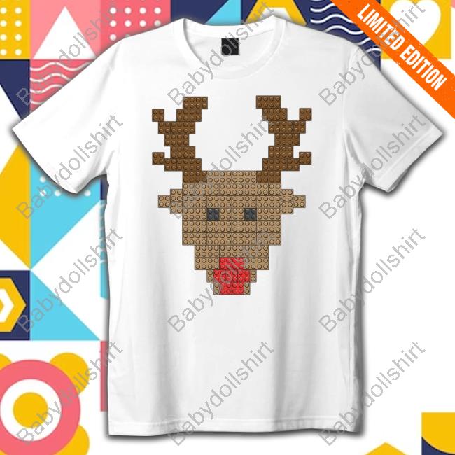 Official Living Fully Merch Reindeer Lego Tee