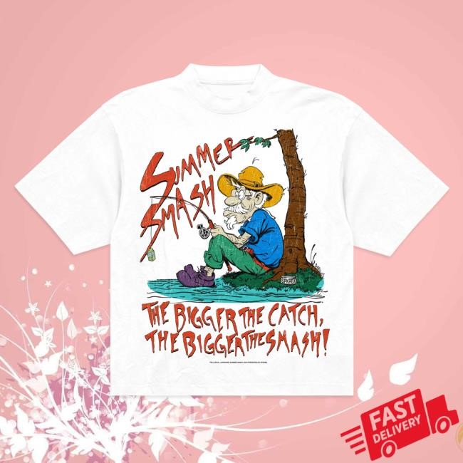 Official The Summer Smash Fishing New Shirt (White)