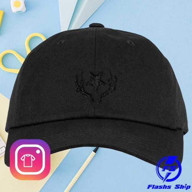 Star & Antlers Black On Black Hat Disco Elysium Merch