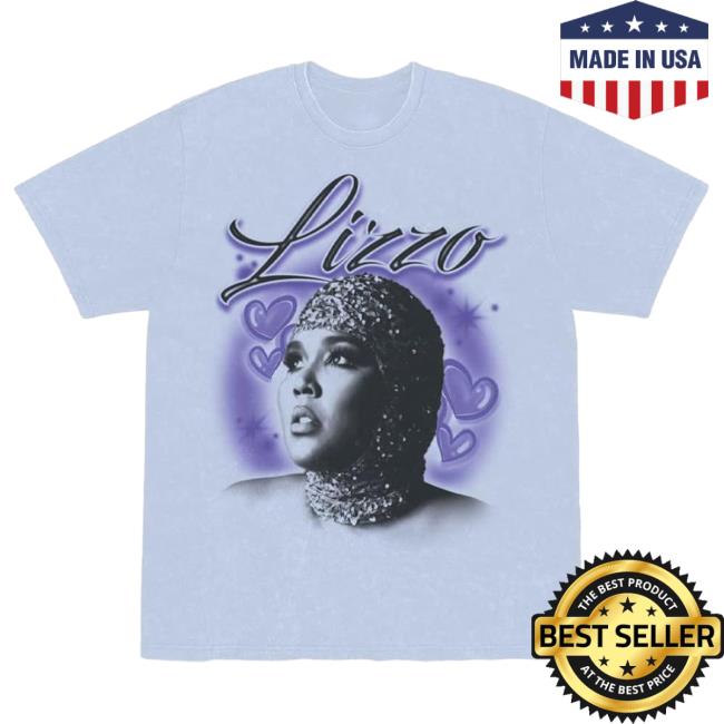 Official Lizzo Merch Store Shop Lizzo Special Hearts Airbrush Popover Shirt