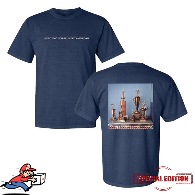 Official Jimmy Eat World Merch Vintage Bleed American Hot Shirt (Midnight Navy)