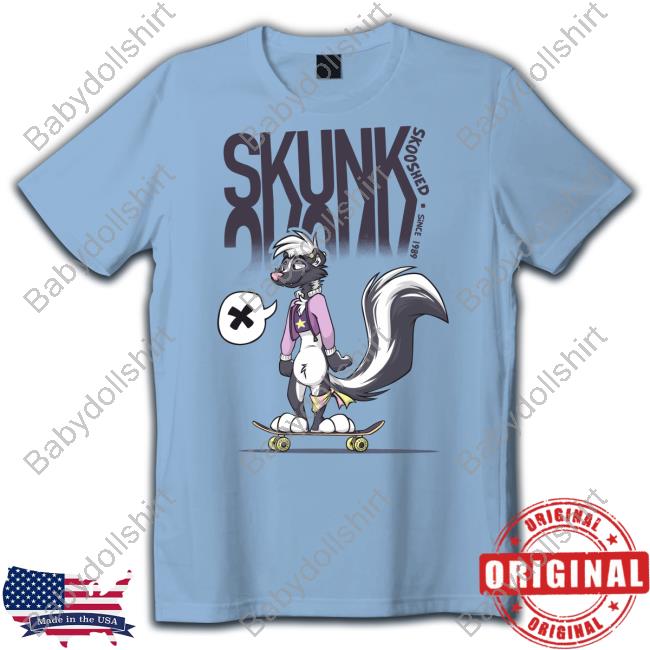 Skate Skunk Skooshed Since1989 Long Sleeved T Shirt
