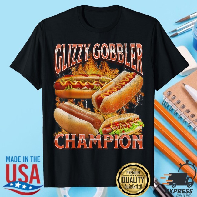 Glizzy Gobbler Funny Wiener Hot Dog Meme Bootleg Graphic Shirt