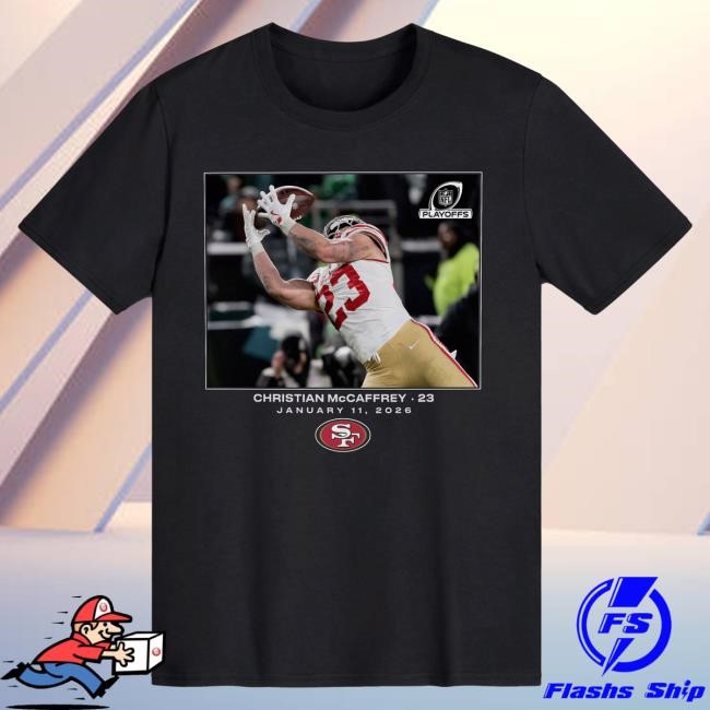 49ers McCaffrey NFL Wild Card Casual Fan Tee McCaffrey 49ers NFL Wild Card Tee for Season Energy