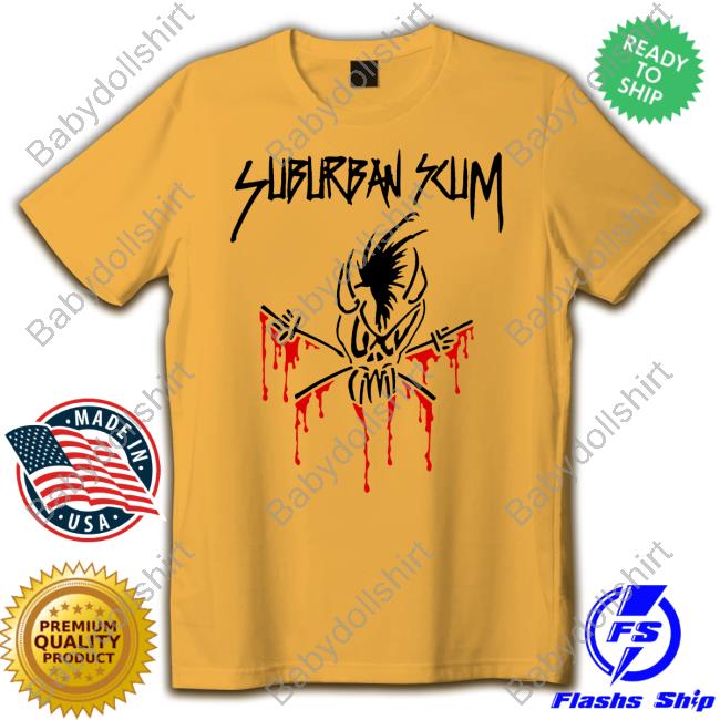 Brass City Merch Suburban Scum Tallica Rip Tee Shirt
