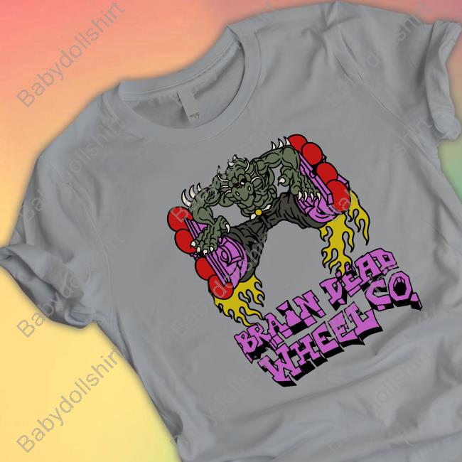 We Are Brain Dead X Them Skates Kogan Dragon Wheel Tee Shirt