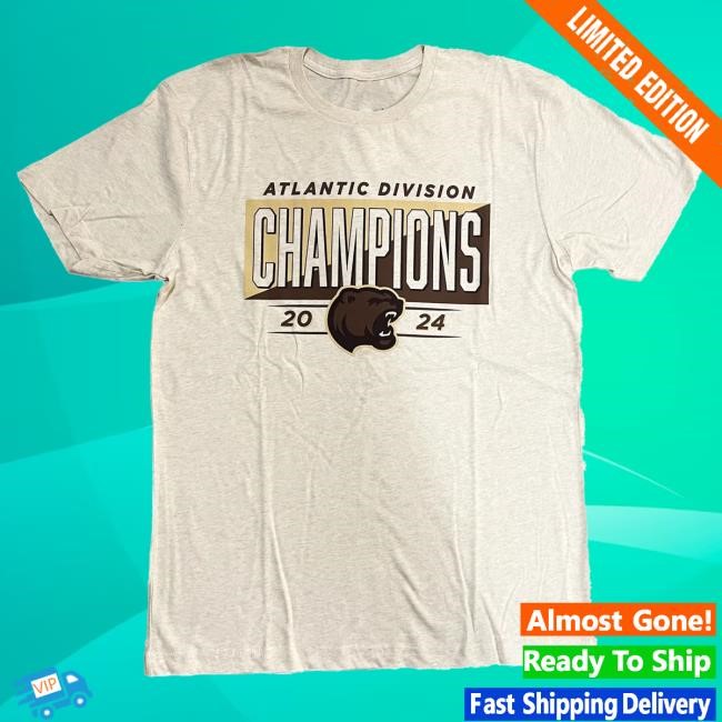 Official Hershey Bears Merch Store Hershey Bears 2024 Atlantic Division Champions Hooded Sweatshirt Hersheybears