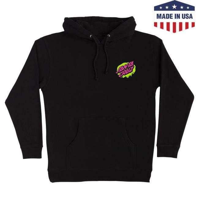 Slime Scream Hoodie By Santa Cruz Skate Streetwear Black Us Drop