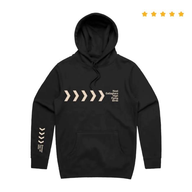 Noel Gallagher's High Flying Birds Official Store 2023 Tour Chevron Hoodie