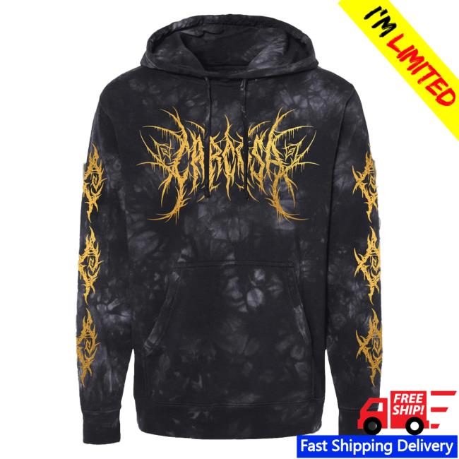 Official Carcosa Merch Store Carcosa Gold Foil Sweaters (Black Crystal Dye) /50 Carcosa Apparel Clothing Shop Carcosabc