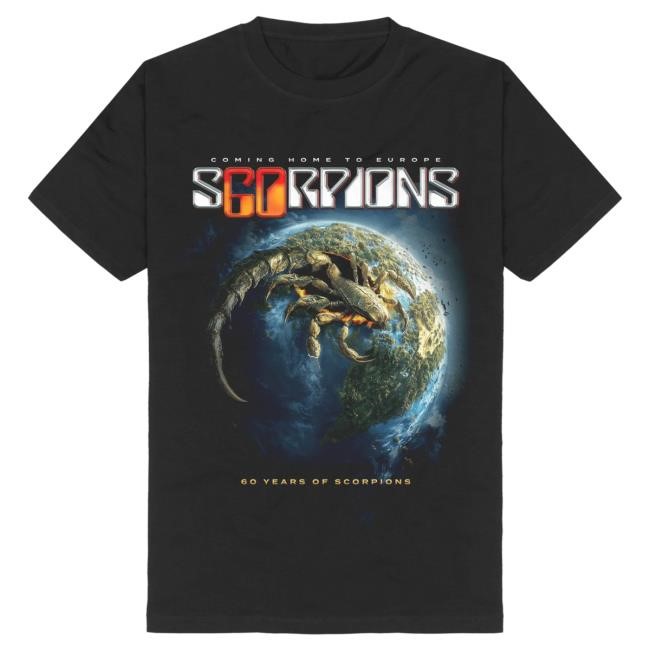 Official Scorpions European Tour 2025 - Planet Rock T Shirt