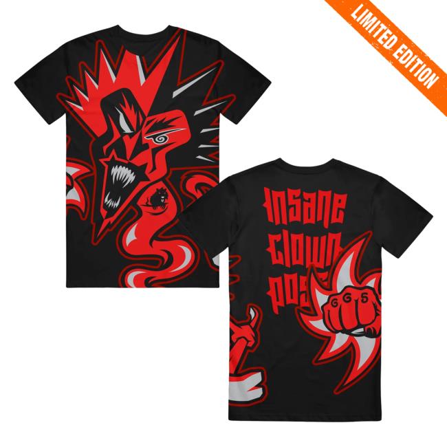 Official Icp Merch Clothing Store Insane Clown Posse Red Fred And Rat Black T-Shirts