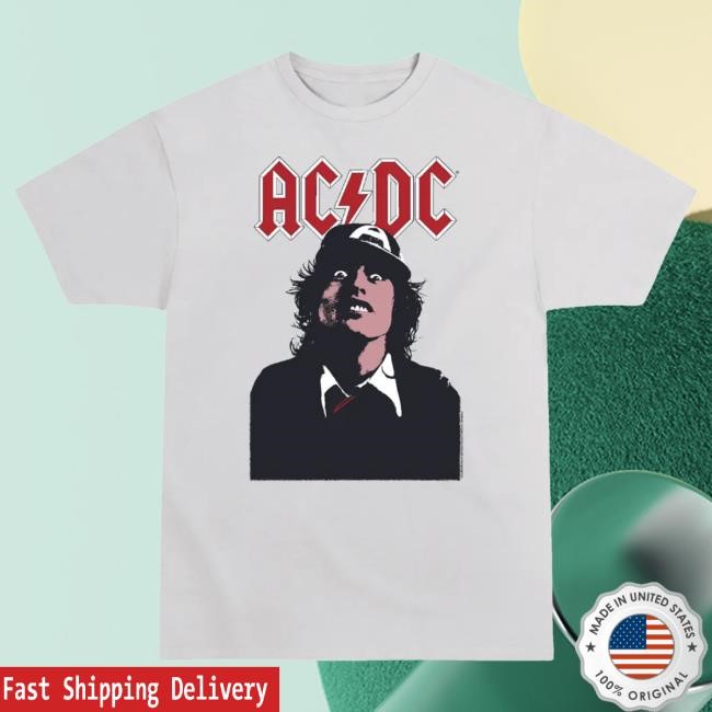 Official Ac Dc Merch Store Ac/Dc TNT White T Shirt Ac Dc Shop Acdc Clothing