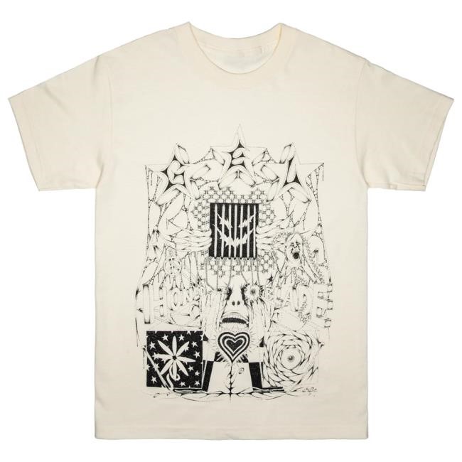 Official Gel Band Merch Store Blade Cream New Tee