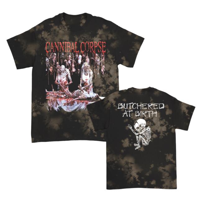 Official Cannibal Corpse Merch Store Butchered At Birth Tie Dye Hot Shirt CannibalCorpse