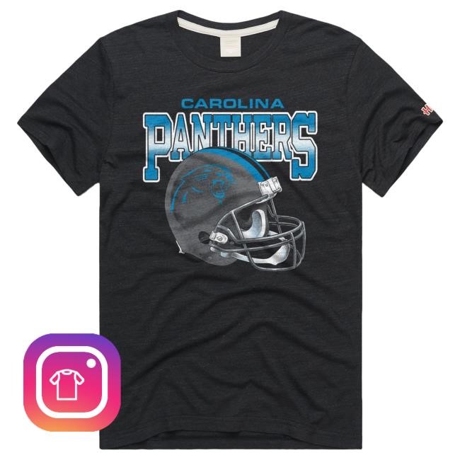 Carolina Panthers Gradient Helmet Top Shirt Homage | Carolina Panthers Official | NFL Football