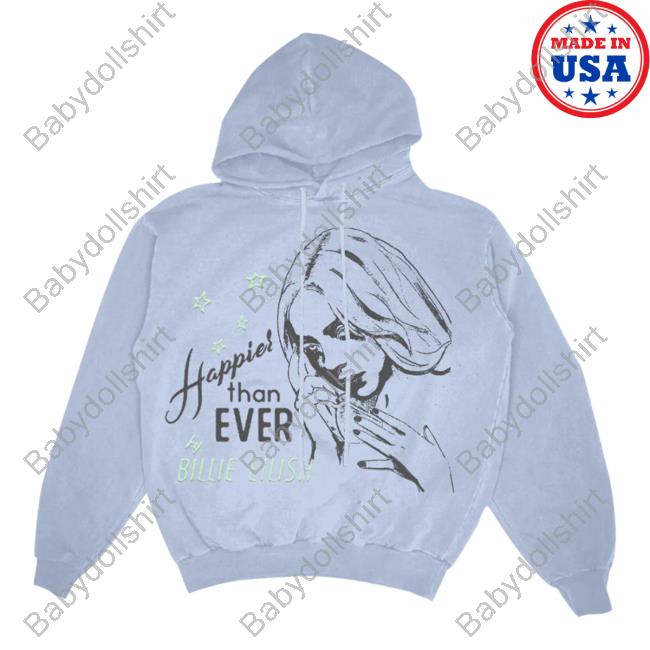 Official Billie Eilish Clothing Shop Store Blohsh Green Pullover Hoodie Billieeilish Merch