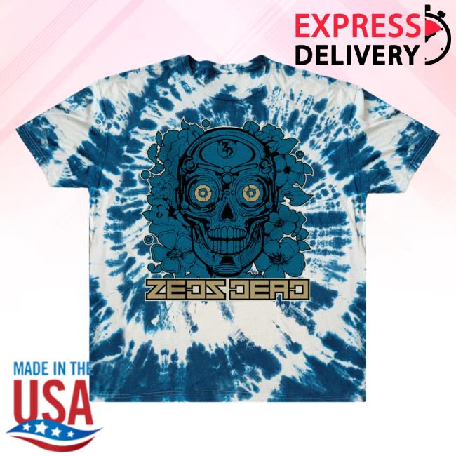Official Zeds Dead Merch Zeds Dead - Cyberdyne - Tie Dye Shirt 2023 Blue Tie-Dye ZedsDead