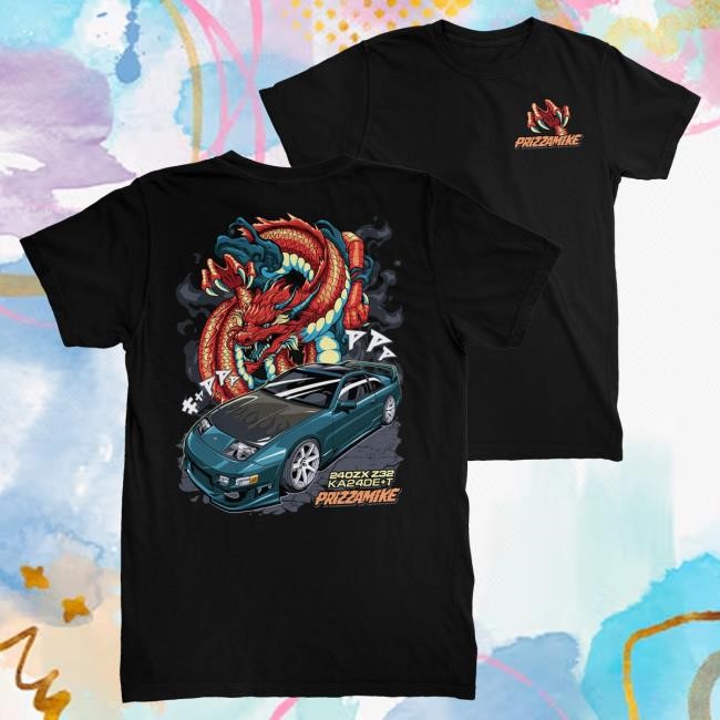 Official PrizzaMike Merch 240zx Dragon Tshirt