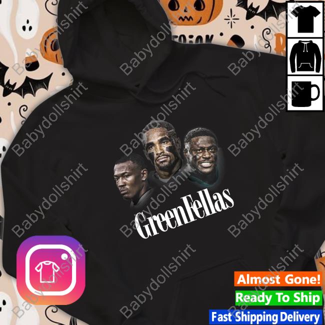 Official Jalen Hurts Green Fellas Tee Shirt