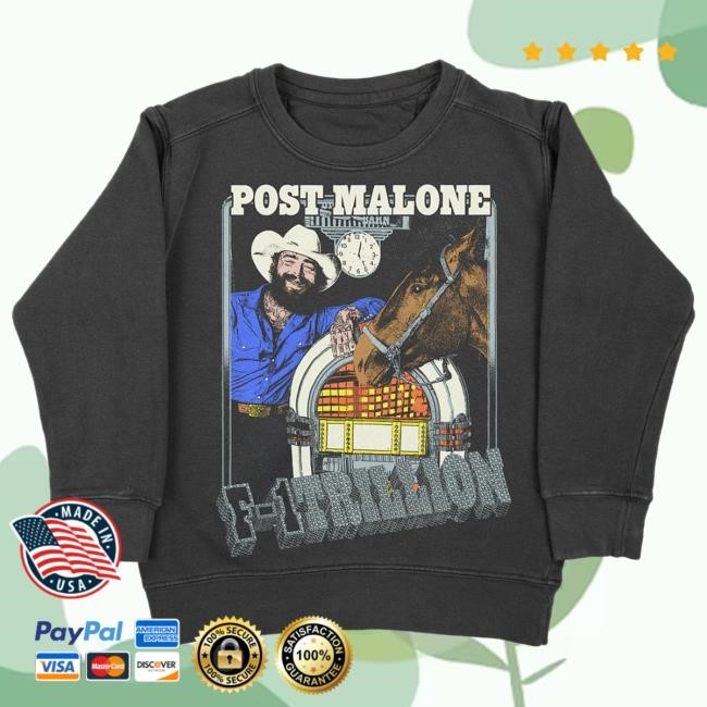 Official Post Malone Merch Store Post Malone F-1 Trillion Juke Box Hooded Sweatshirt