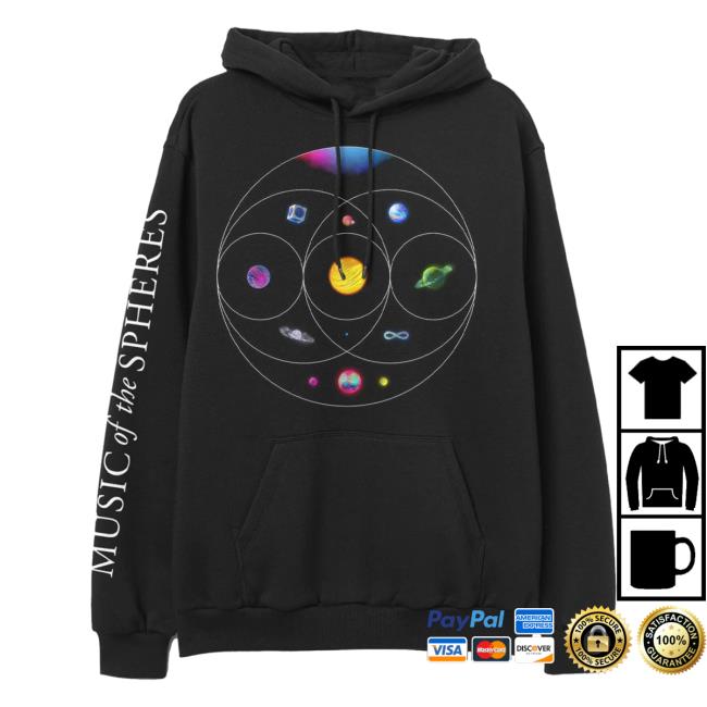 Official Coldplay Merch Store Shop Music Of The Spheres Hood Cold Play Apparel Clothing