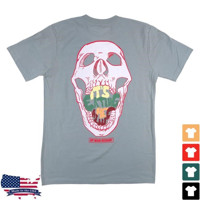 Official Any Means Necessary Clothing Eating Me Alive Popover Shirt Seafoam Andromeda