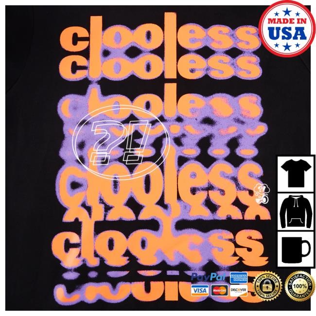 Official Clooless Merch Core Echo Hooded Sweatshirt - Black
