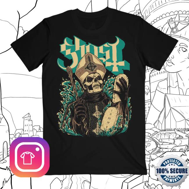 Official Ghost Band Merch Thirteen Commandments Tee Shirt
