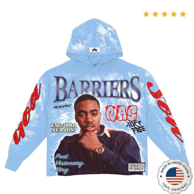 Official Barriers Worldwide Clothing Barriers X Nas - Popover Sweatshirt