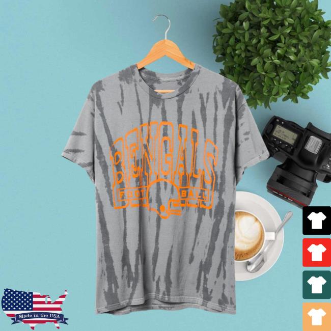 Official Junk Food Apparel Clothing Store Shop Junkfoodclothing Bengals Football Tie Dye Top Shirt