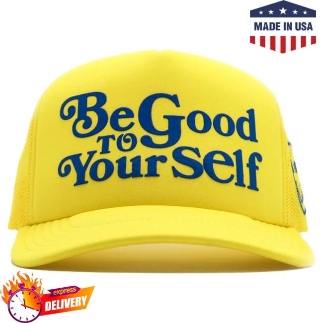 Official Theo Von Shop Be Good To Yourself Yellow Trucker Hat TheoVon