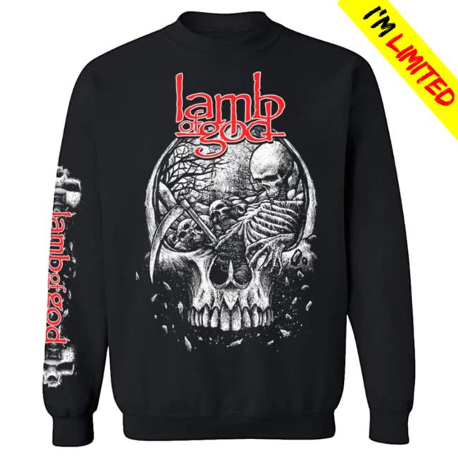 Official Lamb Of God Merch Store Tomb Skull Sweaters