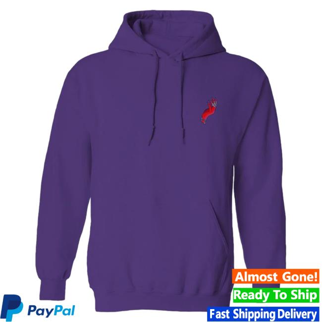 Official Merch Bar Miley Cyrus Merch Store Miley Cyrus Red Hand Crewneck MerchBar MileyCyrus Apparel Clothing Shop
