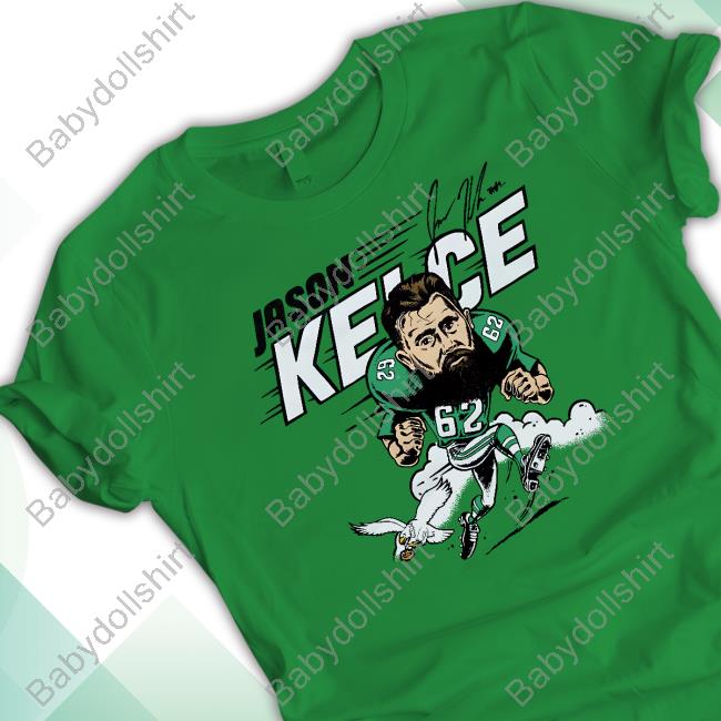 Official Homage Shop Merch Philadelphia Eagles Jason Kelce Signature T Shirt