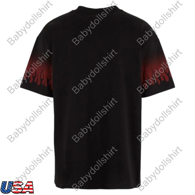 Official Vision Of Super Red Negative Flames Black Hot Shirt Official Vision Of Super Red Negative Flames Black Tshirt