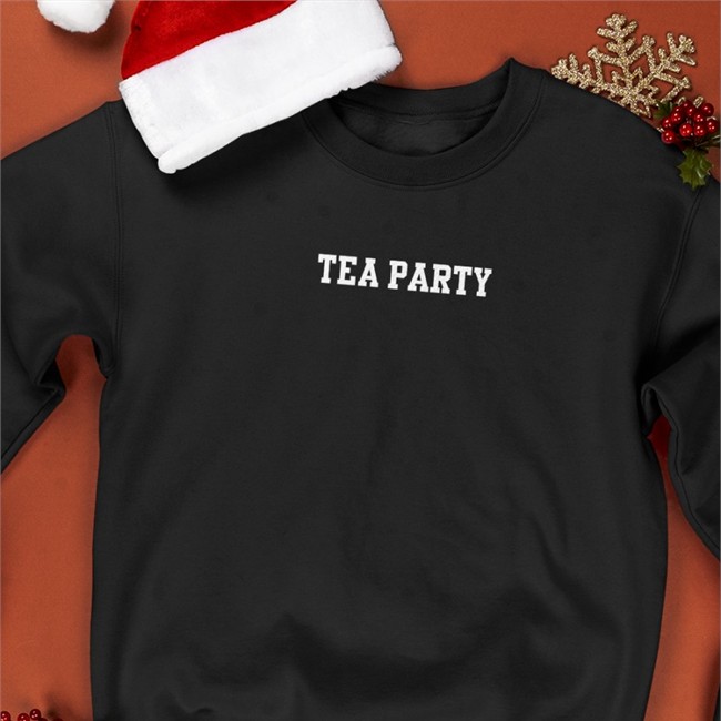 Tea Party Tee Daz Black Merch