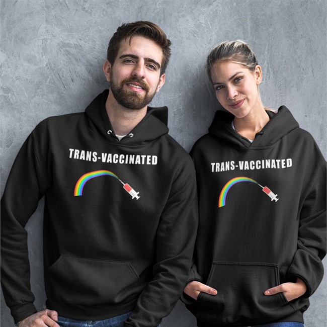 Trans Vaccinated Rainbow Shirt