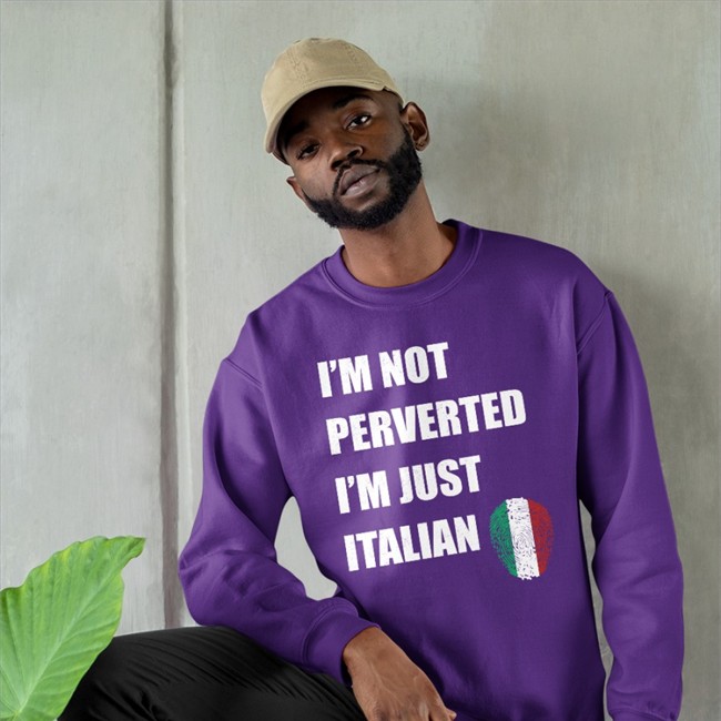 Lord Miles Routledge Adventures I'm Not Perverted I'm Just Italian T-Shirt Real Lord Miles
