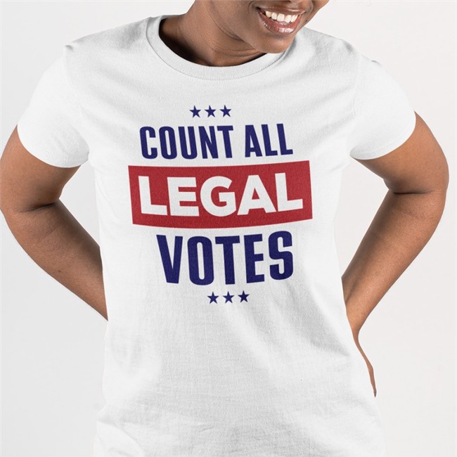 Johnrockshomes John M. Cameron Count All Legal Votes shirt White