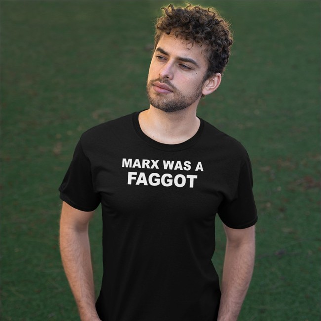 New Rainbow Reclaimer Marx Was A Faggot Shirt Black