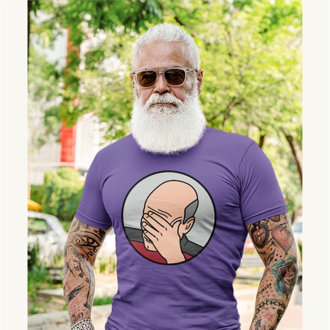 Epic Facepalm Picard Hooded Sweatshirt Raspberry Pi