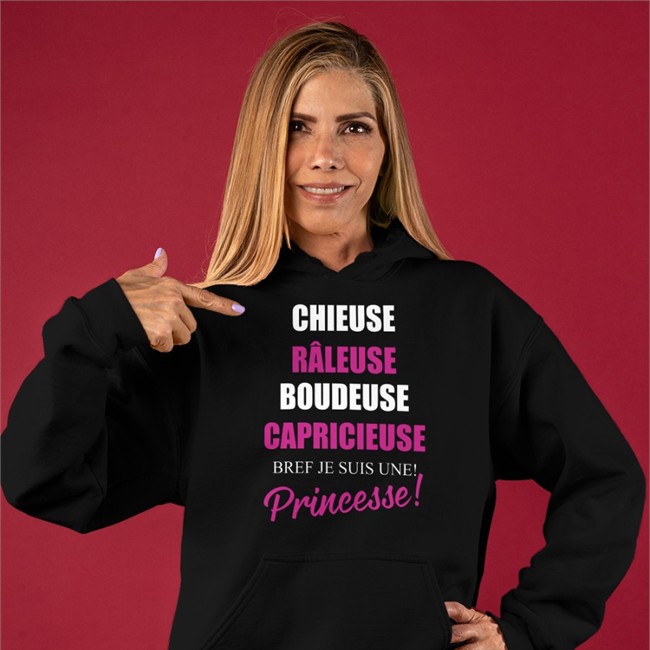 Chieuse Râleuse Boudeuse Capricieuse Bref Je Suis Une Princesse Shirt Black
